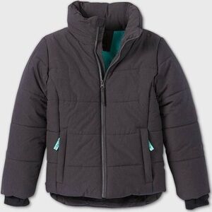 ⭐️All In Motion Girls' Short Puffer‎ Jacket Heather size XL